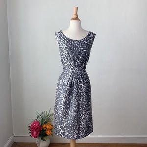 Kate Spade Black and White Leopard Print Dress
